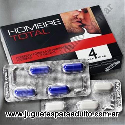 Productos eróticos, Vigorizantes naturales, Pastilla potenciadora sexual masculina HOMBRE TOTAL